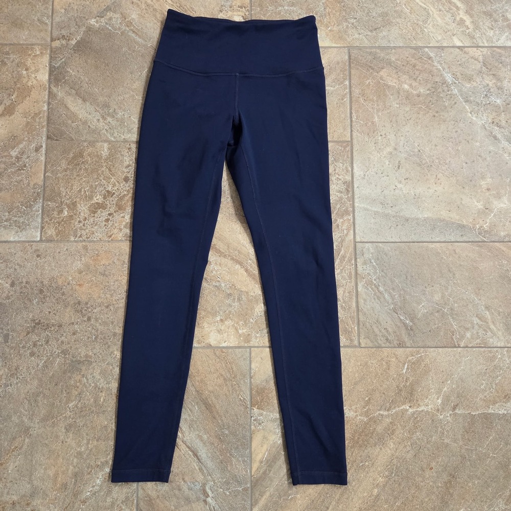 Athletic Works Navy Blue High Waisted Leggings Workout‎ Athleisure Women